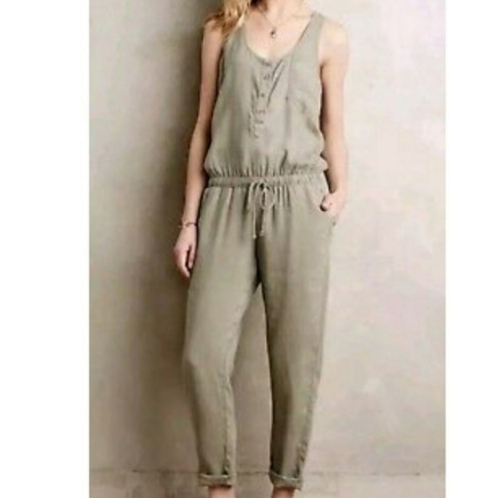 Anthropologie Cloth & Stone Chambray Blue Sage